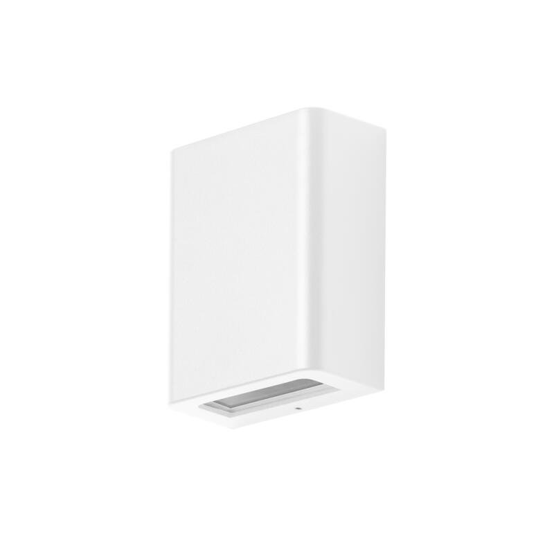 Arandela Germany Fussen Alumínio Branco Fosco e Vidro 1L G9 IP43 130x100x50mm 15120410-11