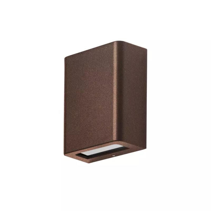 Arandela Germany Fussen Alumínio Marrom Gold e Vidro 1L G9 IP43 130x100x50mm 15120410-12