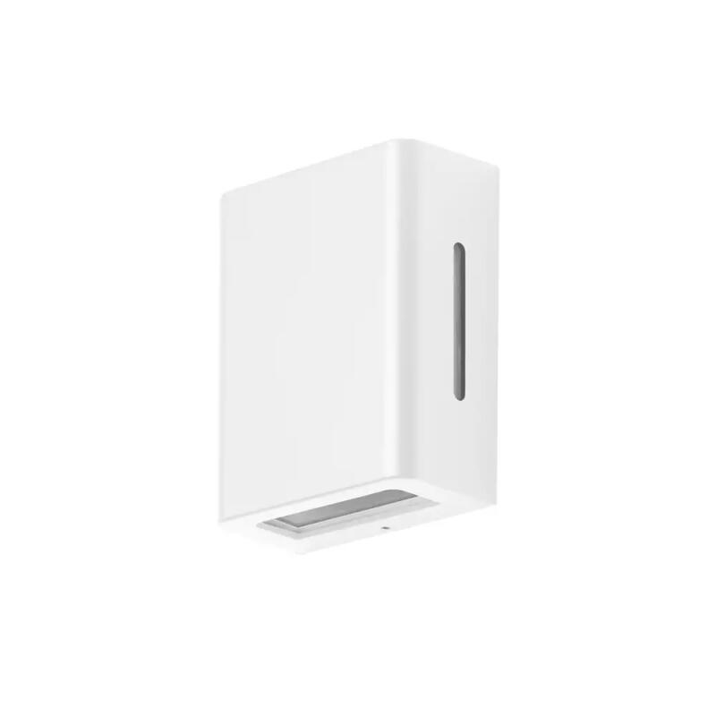 Arandela Germany Fussen 2 Aletas Laterais Alumínio Branco Fosco e Vidro 2L G9 IP43 130x100x50mm 15140410-11