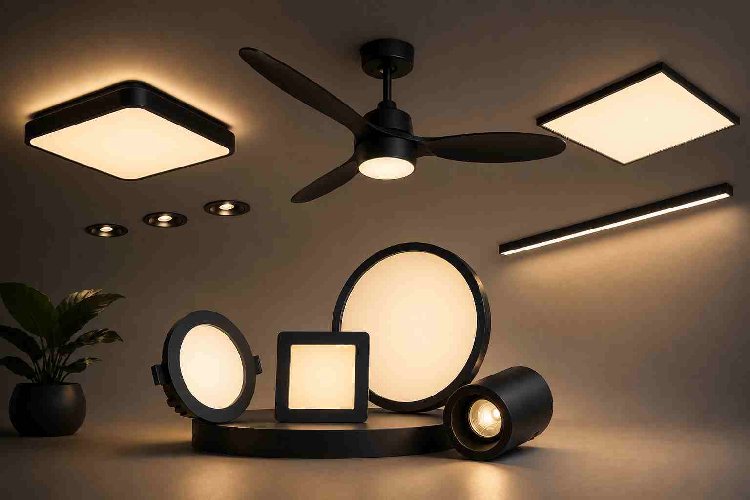 Plafons, Embutidos e Luminárias