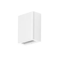 Arandela Germany Fussen Alumínio Branco Fosco e Vidro 1L G9 IP43 130x100x50mm 15120410-11