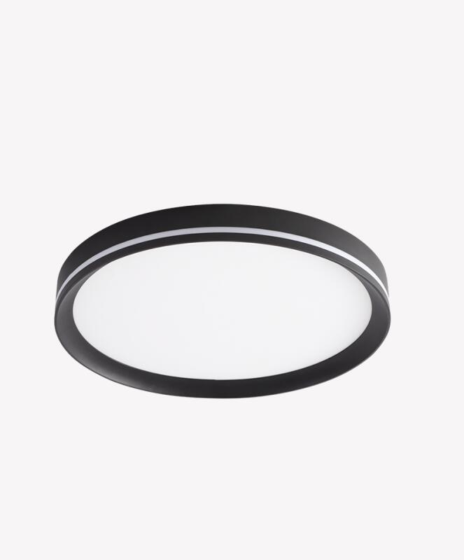 Plafon Opus HD Border Preto Redondo 33 watts 3000K - 6500K Bivolt  Ø410×48mm OPS 00316