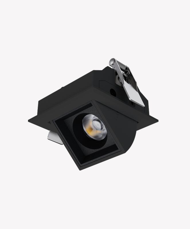 Spot Embutir Opus LED Soul Direcionável 5 watts 3000K IRC90 42° IP20 54×54×40.5mm Preto OPS 01634