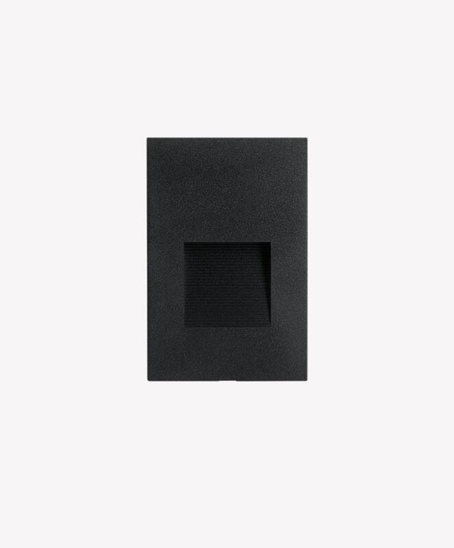 Balizador Opus STEP-V 2 watts 3000K 110° IP65 IRC80 Preto  OPS 36229