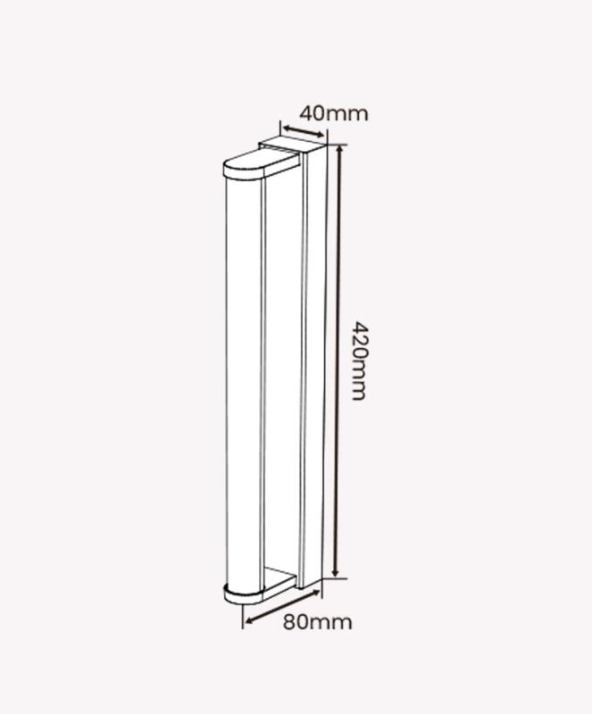  Arandela Opus Tube 7W 3000K 156° Branco  420x40x80mm OPS 89672