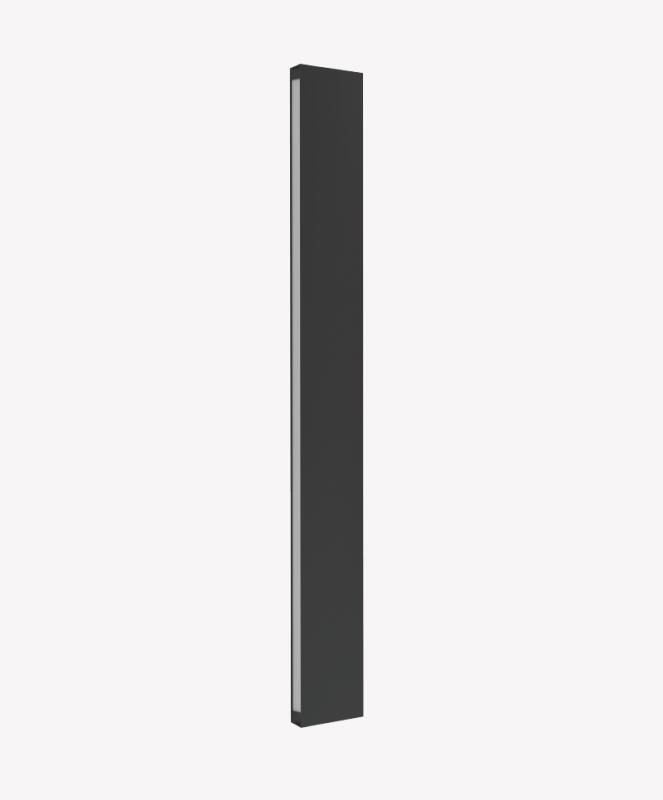 Arandela Opus Trapezio 12W 3000K 220° Preto 25x75x600mm OPS 89313