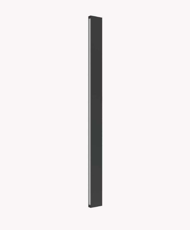 Arandela Opus Trapezio 18W 3000K 220° Preto 25x75x900mm OPS 89320
