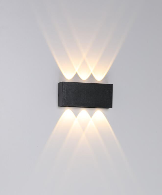 Arandela Opus Clessidra QUAD 6W 3000K 40° Preto 168x75x40mm OPS 88538