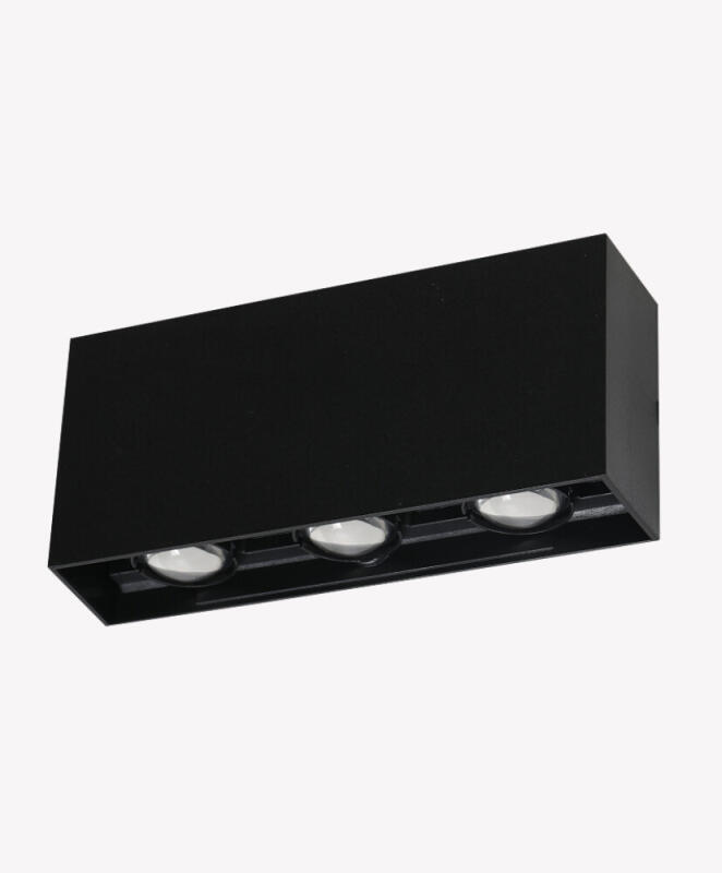 Arandela Opus Clessidra QUAD 6W 3000K 40° Preto 168x75x40mm OPS 88538