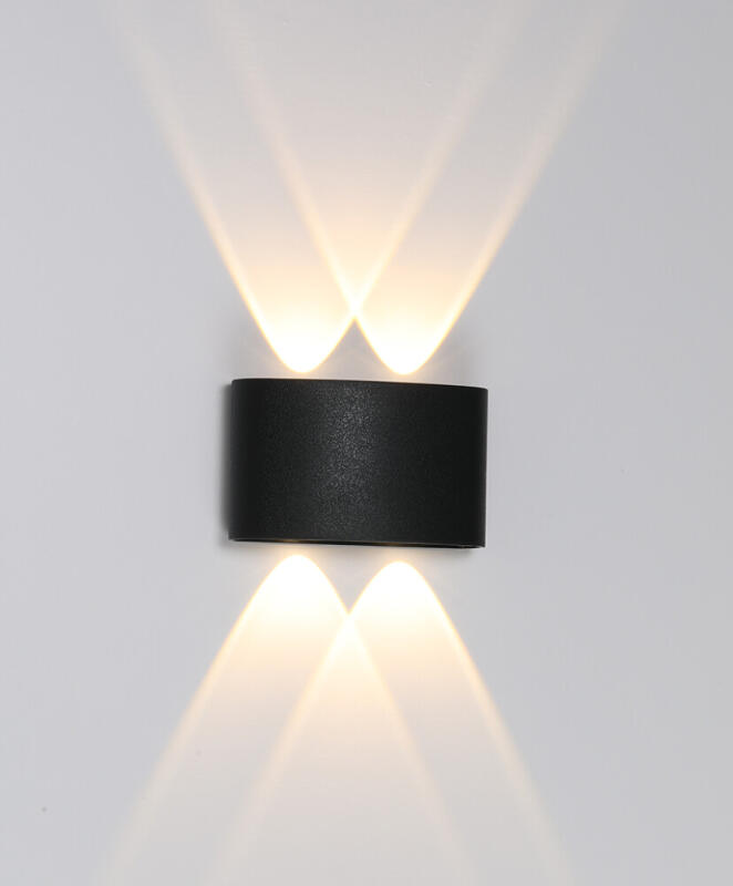 Arandela Opus Clessidra Oval 4W 3000K 40° Preto 124×43×75mm OPS 36304