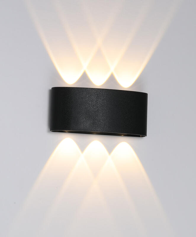 Arandela Opus Clessidra Oval 6W 3000K 40° Preto 172×43×75mm OPS 39336