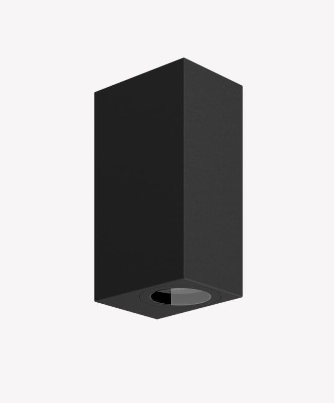 Arandela Opus Solo Dupla GU10  Preto 154×68×90mm OPS 81225