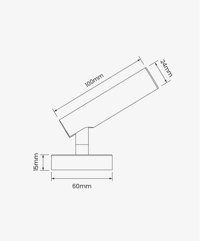 Spot Direcional Opus LED Lapiz 4,5 watts 24° IP65 Branco 2700K 250 Lúmens Ø24x100mm OPS 01573