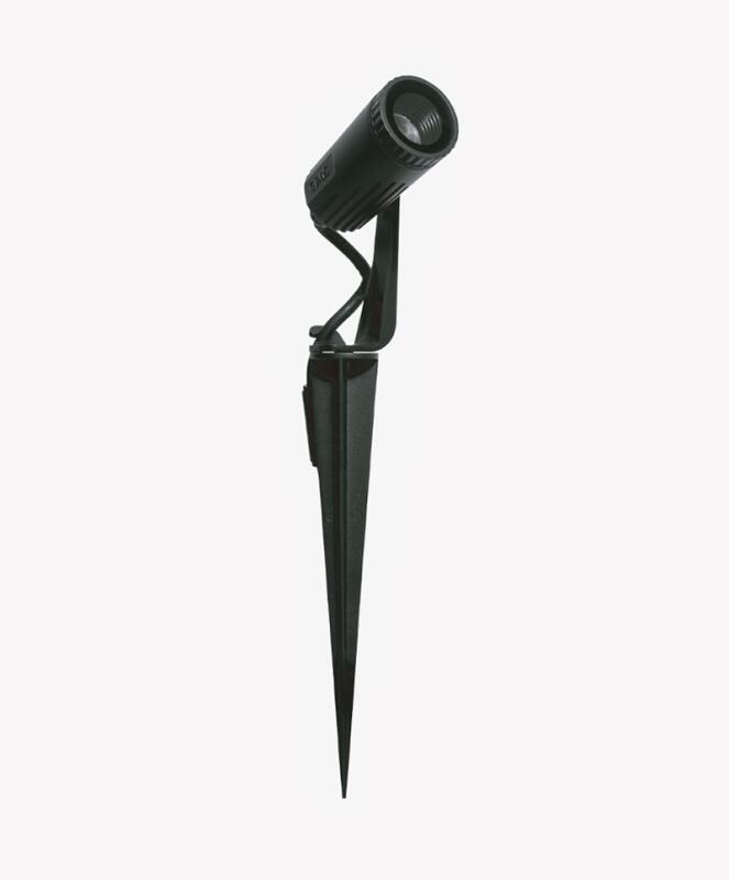 Espeto Opus Darwin 7W 3000K IP67 IRC90 15° a 45° Preto 42×96×393mm OPS 89535
