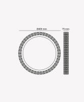 Plafon Sobrepor Opus Sagitta 24 Watts 3000K Bivolt Ø400x75mm OPS 36069