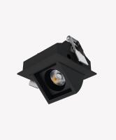 Spot Embutir Opus LED Soul Direcionável 5 watts 3000K IRC90 42° IP20 54×54×40.5mm Preto OPS 01634