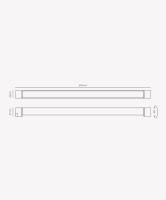 Luminária de trilho Opus Linea 120° IP20 20 watts 4000K  600x34mm Branco OPS 84462
