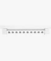 Luminária de trilho Opus Foco 24° IP20 20 watts 3000K  345 x 34mm Branco OPS 84523