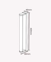  Arandela Opus Tube 7W 3000K 156° Branco  420x40x80mm OPS 89672
