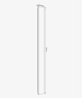 Arandela Opus Trapezio 18W 3000K 220° Branco 25x75x900mm OPS 39817