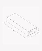 Arandela Opus Flaps Pro 6W 3000K 0-70° Preto  85x40x250mm OPS 34638