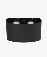 Arandela Opus Clessidra Oval 4W 3000K 40° Preto 124×43×75mm OPS 36304
