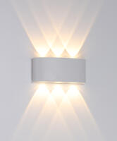 Arandela Opus Clessidra Oval 6W 3000K 40° Branco  172×43×75mm OPS 31385