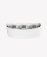 Arandela Opus Clessidra Oval 6W 3000K 40° Branco  172×43×75mm OPS 31385