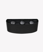 Arandela Opus Clessidra Oval 6W 3000K 40° Preto 172×43×75mm OPS 39336