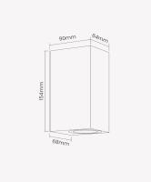 Arandela Opus Solo Dupla GU10  Preto 154×68×90mm OPS 81225