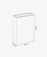 Arandela Opus Double 4 watts 3000K 80° Preto 121×86×30mm OPS 34065