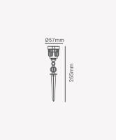 Espeto Eco Opus LED 5 watts Ambar IP65 265mm OPS 32634