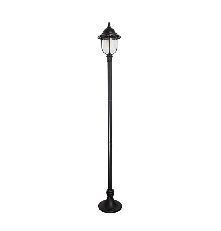 Poste Ideal Colonial Capri Alumínio e Termoplástico e Difusor Termoplástico 1x E27 ESP-122
