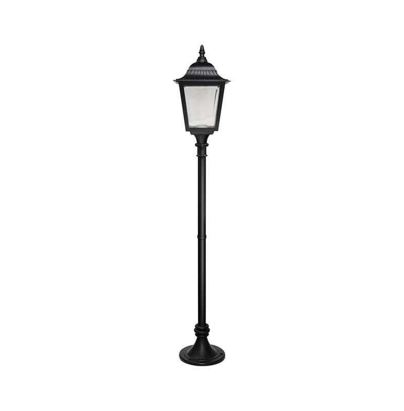 Poste Ideal Colonial Quadrado Capri Alumínio e Termoplástico e Difusor Termoplástico 1x E27 VL-15