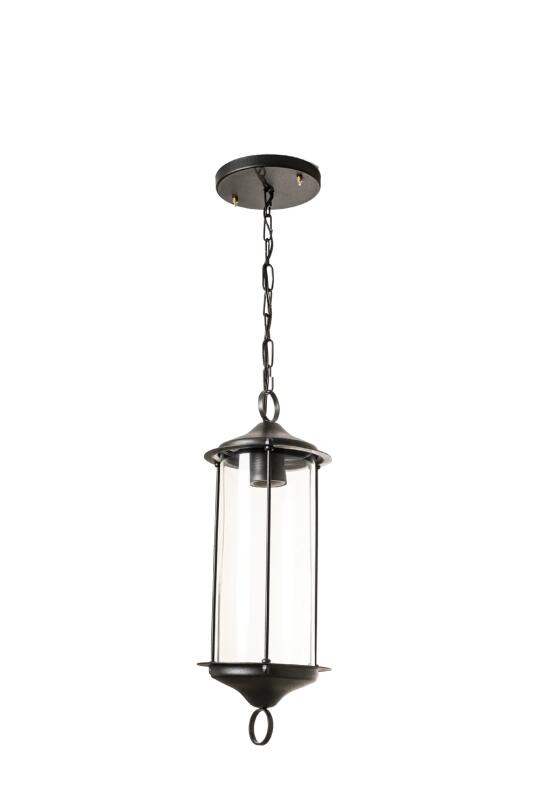 Pendente Ideal Colonial Munich Alumínio e Vidro Cilíndrico Transparente 1xE27 A-740 VT
