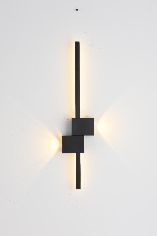 Arandela Skylight Turim Preto 16 watts 3000K Bivolt 140X800mm  SKY-4114GPT
