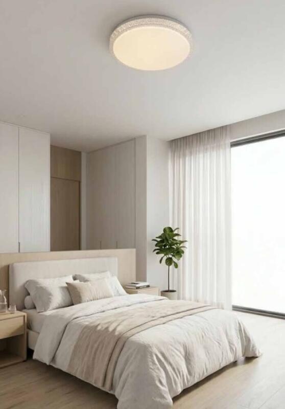 Plafon Skylight Joy Redondo Branco 36 watts 3000K Bivolt 490x60mm SKY-4037R