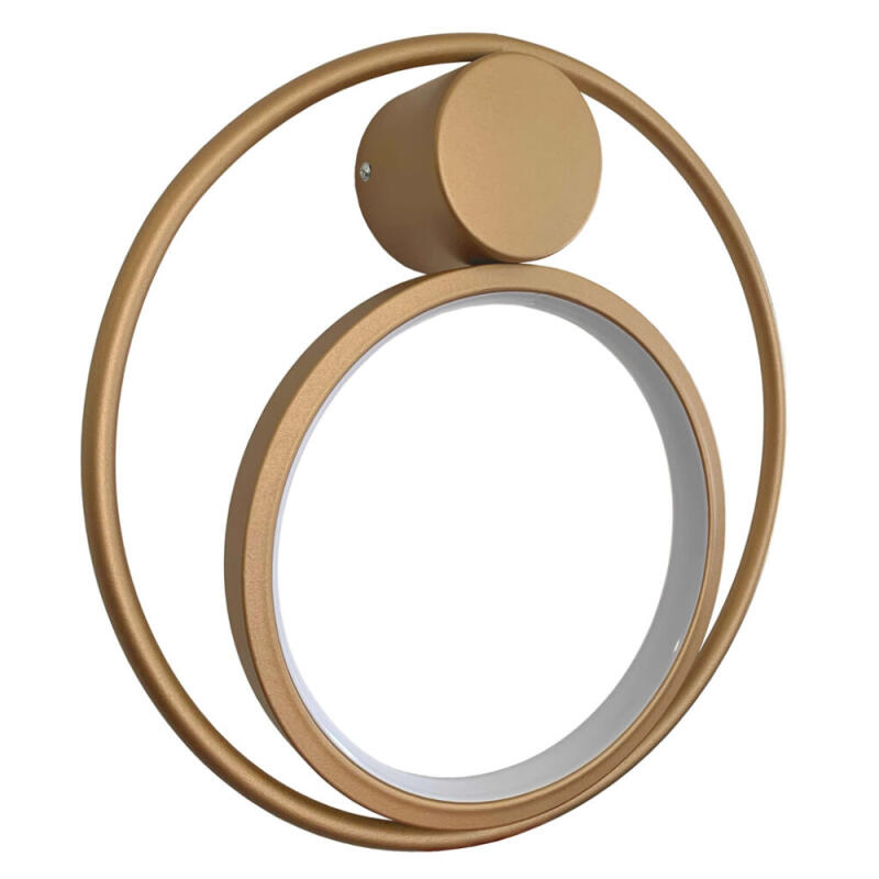 Arandela Skylight Ilusion Dourado Articulada 8 Watts 3000K Bivolt Ø280xØ200x60mm SKY-4032AR-DO