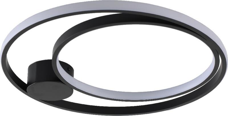 Plafon Skylight Ilusion Preto e Silicone Branco 40 watts 3000K Ø450xØ300x50mm SKY-4032PT