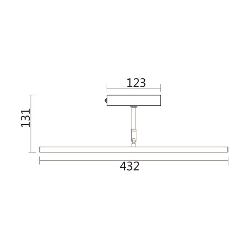 Arandela Spotline Joy Linear Com Interruptor 3 Watts 3000K Bivolt 131,2x432x24,7mm 1212/43