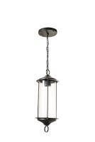 Pendente Ideal Colonial Munich Alumínio e Vidro Cilíndrico Transparente 1xE27 A-740 VT