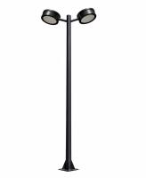 Poste Externo Ideal 2 Pétala Redonda 18w 6000K Aço Fosfatizado 2500mm  P-93/2 LED