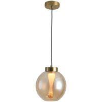 Pendente Skylight Lolly Dourado e Vidro Âmbar 3 Watts 3000K Bivolt 200mm SKY-4132AB