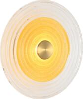 Arandela Skylight Eye Dourado e Vidro Transparente 6 watts 3000K 300mm Bivolt SKY-4126M-ARDO