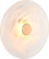 Arandela Skylight Earth Dourado e Vidro Smoke 6 watts 3000K 300mm Bivolt SKY-4127M-ARDO