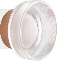 Arandela Skylight Flashlight Dourado e Acrílico Transparente 7 watts 3000K 135mm Bivolt SKY-4129AR