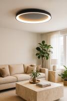 Plafon Skylight Range Preto 56 watts 3000K Bivolt 1000x90mm SKY-4117L-PT