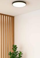 Plafon Skylight Kombat Preto 24 watts 3000K Bivolt 370x50mm SKY-4130-37PT