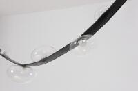 Pendente Skylight Belt Preto e Vidro Transparente 14 Watts 3000K Bivolt 3000mm SKY-4120VDTP