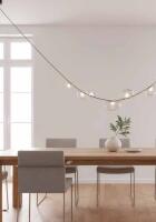 Pendente Skylight Belt Preto e Vidro Transparente 14 Watts 3000K Bivolt 3000mm SKY-4120VDTP